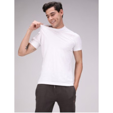 Deals and Offers on - NextinExMen Solid Round Neck Pure Cotton White T-Shirt Deals, Discounts & Offers on - NextinExMen Solid Round Neck Pure Cotton White T-Shirt