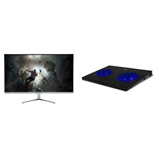Deals and Offers on Laptops - ZEBRONICS ZEB-A24FHD Ultra Slim LED Monitor with 60.4cm (24) Wide Scree & ZEB-NC3300 USB Powered Laptop Cooling Pad with Dual Fan, Dual USB Port and Blue LED Lights Deals, Discounts & Offers on Laptops - ZEBRONICS ZEB-A24FHD Ultra Slim LED Monitor with 60.4cm (24) Wide Scree & ZEB-NC3300 USB Powered Laptop Cooling Pad with Dual Fan, Dual USB Port and Blue LED Lights