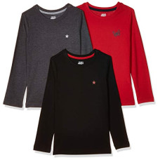 Deals, Discounts & Offers on  - [Sizes 7 Years-8 Years, 11 Years-12 Years] Amazon Brand - Jam & Honey Girl's T-Shirt (Pack of 3)