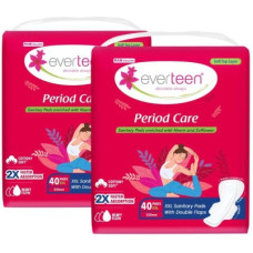 Deals, Discounts & Offers on  - everteen Period Care XXL Soft with Neem-Safflower - (40 Pads Each) Sanitary Pad(Pack of 2)
