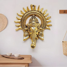 Deals and Offers on - CraftVatika Metal Ganesha ji Ganpati Lord Ganesh Statue Idol - Wall Hanging Sculpture - Lucky Feng Shui Wall Decor Showpiece Figurines, Golden (1) Deals, Discounts & Offers on - CraftVatika Metal Ganesha ji Ganpati Lord Ganesh Statue Idol - Wall Hanging Sculpture - Lucky Feng Shui Wall Decor Showpiece Figurines, Golden (1)