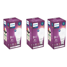 Deals and Offers on - Philips Ace Saver 9 Watt LED Bulb, B22 (Cool Day Light), Pack of 3 Deals, Discounts & Offers on - Philips Ace Saver 9 Watt LED Bulb, B22 (Cool Day Light), Pack of 3