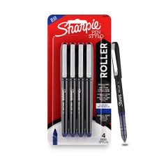 Deals and Offers on Stationery - SHARPIE Blue Roller Ball Pen |Smudge Proof Ideal For Regular Office Usage |Stationery Items | Needle Point (0.5mm) |Pack of 4 Deals, Discounts & Offers on Stationery - SHARPIE Blue Roller Ball Pen |Smudge Proof Ideal For Regular Office Usage |Stationery Items | Needle Point (0.5mm) |Pack of 4