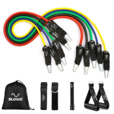 Deals and Offers on - SLOVIC 11 pc Resistance Tube/Band with Foam Handles, Door Anchor Deals, Discounts & Offers on - SLOVIC 11 pc Resistance Tube/Band with Foam Handles, Door Anchor