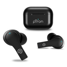 Deals and Offers on Headphones - pTron Bassbuds Tango In-Ear TWS Earbuds, TruTalk AI-ENC Calls, Movie Mode, 40Hrs Playtime, Bluetooth 5.1 Headphone with HD Mics, Touch Control, IPX4 Water-Resistant & Type-C Fast Charging (Bold Black) Deals, Discounts & Offers on Headphones - pTron Bassbuds Tango In-Ear TWS Earbuds, TruTalk AI-ENC Calls, Movie Mode, 40Hrs Playtime, Bluetooth 5.1 Headphone with HD Mics, Touch Control, IPX4 Water-Resistant & Type-C Fast Charging (Bold Black)