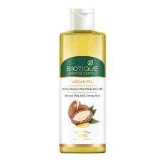 Deals and Offers on - Biotique Argan Hair Oil from Morocco Non Sticky Hair Oil , 200 ml | Frizz - Free & Stonger Hair , Daily Nourishment | SLS & Paraben Free Deals, Discounts & Offers on - Biotique Argan Hair Oil from Morocco Non Sticky Hair Oil , 200 ml | Frizz - Free & Stonger Hair , Daily Nourishment | SLS & Paraben Free