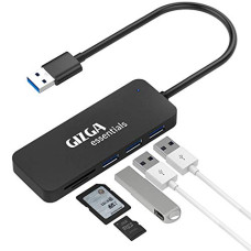 Deals, Discounts & Offers on  - Gizga Essentials High Performance USB Hub with Card Reader, 5 in 1 USB Hub, Fast Data Transfer, 3 USB 2.0, SD TF Data Transfer Upto 480Mbps