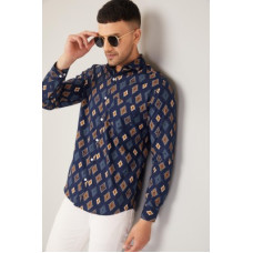 Deals and Offers on - LOUIS MONARCHMen Regular Fit Printed Spread Collar Casual Shirt Deals, Discounts & Offers on - LOUIS MONARCHMen Regular Fit Printed Spread Collar Casual Shirt