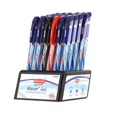 Deals and Offers on Stationery - Reynolds RACER GEL 30 CT 25 BLUE 3 BLACK & 2 RED - DISPENSER | Gel Pen Set With Comfortable Grip | Pens For Writing | School and Office Stationery | Pens For Students | 0.5 mm Tip Size Deals, Discounts & Offers on Stationery - Reynolds RACER GEL 30 CT 25 BLUE 3 BLACK & 2 RED - DISPENSER | Gel Pen Set With Comfortable Grip | Pens For Writing | School and Office Stationery | Pens For Students | 0.5 mm Tip Size