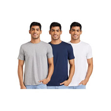 Deals, Discounts & Offers on Men - [Sizes M, 2XL] Amazon Brand - Symbol Men's Regular Fit T-Shirt (Pack of 3)