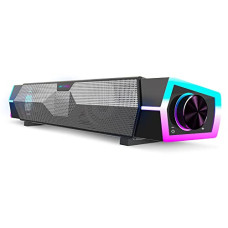 Deals, Discounts & Offers on  - Ant Esports GS370SB Gaming Computer Speakers for PC Desktop Monitor, Dynamic RGB Computer Sound Bar with USB Powered PC Speakers, HiFi Stereo Gaming Speakers