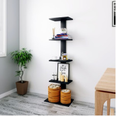Deals, Discounts & Offers on Furniture - Bharat Lifestyle Erabus Engineered Wood Open Book Shelf(Finish Color - Wenge, Knock Down)