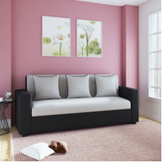 Deals and Offers on Furniture - Bharat Lifestyle Tulip Fabric 3 Seater Sofa(Finish Color - Black Grey, DIY(Do-It-Yourself)) Deals, Discounts & Offers on Furniture - Bharat Lifestyle Tulip Fabric 3 Seater Sofa(Finish Color - Black Grey, DIY(Do-It-Yourself))