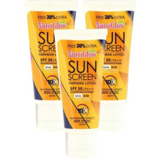 Deals, Discounts & Offers on  - NutriGlow Sun Screen Lotion 65ml (Pack Of 3) - SPF SPF-30 PA+++(65 ml)