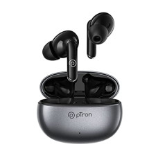 Deals and Offers on Headphones - PTron Bassbuds Eon Truly Wireless Earbuds with Mic,ENC, 13mm Driver, Immersive Sound, BT 5.3 in-Ear Headphones, Touch Control, Fast Charging & 30Hrs Playtime, IPX4 & Voice Assist (Grey/Black) Deals, Discounts & Offers on Headphones - PTron Bassbuds Eon Truly Wireless Earbuds with Mic,ENC, 13mm Driver, Immersive Sound, BT 5.3 in-Ear Headphones, Touch Control, Fast Charging & 30Hrs Playtime, IPX4 & Voice Assist (Grey/Black)