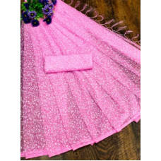Deals and Offers on - OM AMAR FASHIONPrinted Bollywood Net Saree(Pack of 2, Pink) Deals, Discounts & Offers on - OM AMAR FASHIONPrinted Bollywood Net Saree(Pack of 2, Pink)