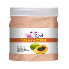 Deals and Offers on Beauty Care - Pink Root Papaya Scrub Enriched with properties of PAPAYA Extract, Vitamin E, Glycrine, & Aloe Vera 500gm Deals, Discounts & Offers on Beauty Care - Pink Root Papaya Scrub Enriched with properties of PAPAYA Extract, Vitamin E, Glycrine, & Aloe Vera 500gm