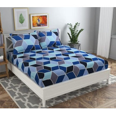 Deals and Offers on - BSB HOME 120 TC Double Abstract Floral Bedsheet with 2 Pillow Covers | 110 GSM Soft Brushed Microfiber - Breathable & Wrinkle Free - (86 X 88 Inch, Blue & Grey & Aqua) - Aspire Collections Deals, Discounts & Offers on - BSB HOME 120 TC Double Abstract Floral Bedsheet with 2 Pillow Covers | 110 GSM Soft Brushed Microfiber - Breathable & Wrinkle Free - (86 X 88 Inch, Blue & Grey & Aqua) - Aspire Collections
