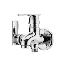 Deals and Offers on Home Improvement - Cera Titanium F1003161 Stainless Steel Single Lever 2 Way Bib Cock with Wall Flange and Aerator (Silver) Deals, Discounts & Offers on Home Improvement - Cera Titanium F1003161 Stainless Steel Single Lever 2 Way Bib Cock with Wall Flange and Aerator (Silver)