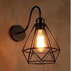 Deals and Offers on - HOMEBLAZE Corridor Wall Lamp Diamond Shaped Pendant Light Sconce (Black) 40Watts(Iron) Deals, Discounts & Offers on - HOMEBLAZE Corridor Wall Lamp Diamond Shaped Pendant Light Sconce (Black) 40Watts(Iron)