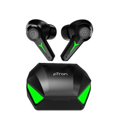 Deals and Offers on Headphones - PTron Newly Launched PlayBuds 2 TruTalk AI-ENC HD Calls in-Ear TWS Earbuds, 40ms Game/Music Modes, 45Hrs Playtime, Bluetooth 5.3 Headphones, Type-C Fast Charging & IPX5 Water-Resistant (Black) Deals, Discounts & Offers on Headphones - PTron Newly Launched PlayBuds 2 TruTalk AI-ENC HD Calls in-Ear TWS Earbuds, 40ms Game/Music Modes, 45Hrs Playtime, Bluetooth 5.3 Headphones, Type-C Fast Charging & IPX5 Water-Resistant (Black)