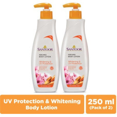 Deals, Discounts & Offers on  - Santoor by Wipro Whitening and UV Protection Moisturising Body Lotion with Sandalwood Extracts(500 ml)