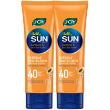 Deals, Discounts & Offers on  - Joy Hello Sun Sunblock & Anti Tan Lotion Sunscreen (2X60ml) - SPF 40 PA+++(120 ml)