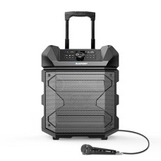 Deals and Offers on - Blaupunkt Newly Launched Rock & ROLL PS150 Wireless Bluetooth 100W Outdoor Party Speaker with Karaoke Mic I 4500mAh Battery I Rugged I On The Wheels - Ultimate Sound Deals, Discounts & Offers on - Blaupunkt Newly Launched Rock & ROLL PS150 Wireless Bluetooth 100W Outdoor Party Speaker with Karaoke Mic I 4500mAh Battery I Rugged I On The Wheels - Ultimate Sound
