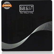 Deals, Discounts & Offers on Electronics - beatXP Digital Weighing Scale|LCD Panel|Thick Tempered Glass|Electronic Weight Machine| Weighing Scale(Black)