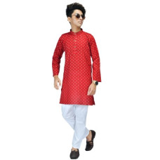 Deals and Offers on - STYLED FASHIONBoys Wedding Kurta and Pyjama Set(Red Pack of 1) Deals, Discounts & Offers on - STYLED FASHIONBoys Wedding Kurta and Pyjama Set(Red Pack of 1)