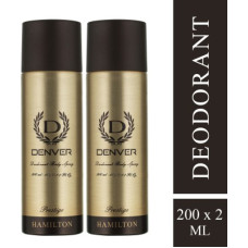 Deals and Offers on - DENVER Prestige Combo Deodorant Spray - For Men(400 ml, Pack of 2) Deals, Discounts & Offers on - DENVER Prestige Combo Deodorant Spray - For Men(400 ml, Pack of 2)