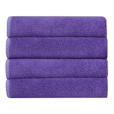 Deals and Offers on Home Improvement - Bathla Spic & Span Multi Purpose Micro Fiber Cleaning Cloth - 340 GSM: 30cmx30cm (Pack of 4 - Purple) Deals, Discounts & Offers on Home Improvement - Bathla Spic & Span Multi Purpose Micro Fiber Cleaning Cloth - 340 GSM: 30cmx30cm (Pack of 4 - Purple)