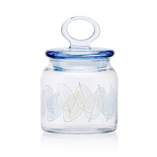 Deals and Offers on - Pasabahce Kitchen Leaves Glass Jar from House of Pasabahce the Original Pasabahce from Turkey, Printed Transparent Kitchen Leaves Glass Jars, 575 ml in Set of 1 Pcs. Deals, Discounts & Offers on - Pasabahce Kitchen Leaves Glass Jar from House of Pasabahce the Original Pasabahce from Turkey, Printed Transparent Kitchen Leaves Glass Jars, 575 ml in Set of 1 Pcs.