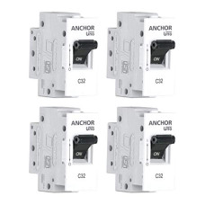 Deals and Offers on Home Improvement - Anchor by Panasonic 98074 UNO Mini Modular 32A Single Pole C Curve MCB, White Deals, Discounts & Offers on Home Improvement - Anchor by Panasonic 98074 UNO Mini Modular 32A Single Pole C Curve MCB, White