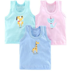 Deals, Discounts & Offers on  - [Sizes 0 - 6 Months, 6 - 12 Months, 1 - 2 Years, 2 - 3 Years] DcreationsVest For Boys Cotton(Multicolor, Pack of 3)