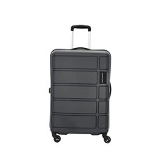 Deals, Discounts & Offers on  - Kamiliant by American Tourister Harrier 68 cms Medium Check-in Polypropylene (PP) Hard Sided 4 Wheels Spinner Luggage/Suitcase/Trolley Bag (Iron Grey)