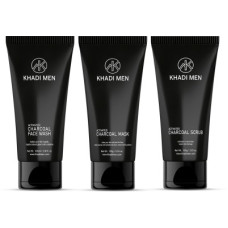 Deals and Offers on - Khadi Men Charcoal Kit (Activated Charcoal , Face Mask & Scrub) Face Wash(300 ml) Deals, Discounts & Offers on - Khadi Men Charcoal Kit (Activated Charcoal , Face Mask & Scrub) Face Wash(300 ml)