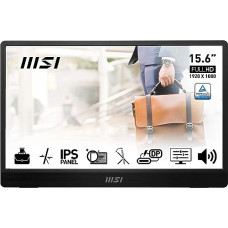 Deals and Offers on - MSI PRO MP161 15.6 Inch Full HD Portable Monitor - 1920 x 1080 IPS Panel, 60Hz, Eye-Friendly Screen, Built-in Speakers, Display Kit Support, Fold-Out Kickstand, 1 x Mini-HDMI 2.0b, 2 x Type C Deals, Discounts & Offers on - MSI PRO MP161 15.6 Inch Full HD Portable Monitor - 1920 x 1080 IPS Panel, 60Hz, Eye-Friendly Screen, Built-in Speakers, Display Kit Support, Fold-Out Kickstand, 1 x Mini-HDMI 2.0b, 2 x Type C