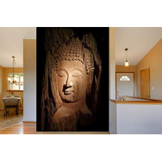 Deals and Offers on Home Improvement - 999Store 3D Print Latest Door Living room Bed Room Home Hall wall stickers Sheet roll Lord Gautam Buddha Budha Brown Meditating face Mural wallpaper Deals, Discounts & Offers on Home Improvement - 999Store 3D Print Latest Door Living room Bed Room Home Hall wall stickers Sheet roll Lord Gautam Buddha Budha Brown Meditating face Mural wallpaper