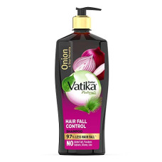 Deals, Discounts & Offers on Beauty Care - Dabur Vatika Onion Hair Fall Control Shampoo - 640ml | Up to 97% Hair Fall Reduction I With Onion and Saw Palmetto I No Nasties Shampoo | Fortified with Vitamin E & Pro-Vitamin B5