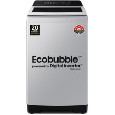 Deals, Discounts & Offers on Home Appliances - [For ICICI Credit card EMI] SAMSUNG 7 kg Soft Closing Door 5 star, Ecobubble, Digital Inverter Fully Automatic Top Load Washing Machine Grey(WA70BG4441YYTL)