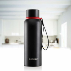 Deals and Offers on - BOROSIL Hydra Trek 700 ml Bottle(Pack of 1, Black, Steel) Deals, Discounts & Offers on - BOROSIL Hydra Trek 700 ml Bottle(Pack of 1, Black, Steel)