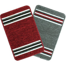 Deals and Offers on - Bedspun Nylon Floor Mat(Red & Grey, Free, Pack of 2) Deals, Discounts & Offers on - Bedspun Nylon Floor Mat(Red & Grey, Free, Pack of 2)