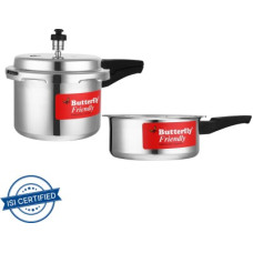 Deals, Discounts & Offers on Cookware - Butterfly Friendly Combo Pack 3 L, 2 L Pressure Cooker(Aluminium)