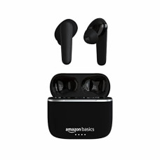 Deals, Discounts & Offers on Headphones - Amazon Basics True Wireless in-Ear Earbuds with Mic, Touch Control, IPX5 Water-Resistance,Bluetooth 5.0, Up to 80 Hours Play Time, Voice Assistance&Fast Charging (Black)