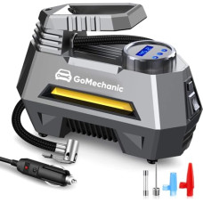Deals, Discounts & Offers on  - GoMechanic Digital Tyre Inflator for Car - 150 psi, 12V DC Portable Air Pump/Compressor with Digital Tyre Pressure Gauge, Suitable