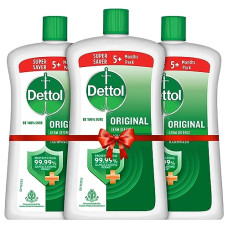 Deals, Discounts & Offers on Health & Personal Care - Dettol Liquid Handwash Bottle - Original Hand Wash- 900ml (Pack of 3) | Germ Defence Formula | 10x Better Germ Protection