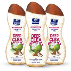 Deals, Discounts & Offers on  - Parachute Advansed Deep Cleansing Shower Gel Daily Exfoliation, Coconut Shell Beads & Coconut Water(3 x 250 ml)