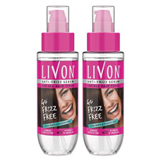 Deals, Discounts & Offers on  - Livon Hair Serum For Women | All Hair Types | Smooth, Frizz-Free & Glossy Hair | With Argan Oil & Vitamin E | 100 Ml (Pack Of 2)