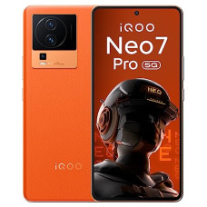 Deals, Discounts & Offers on Electronics - [Use Amazon Pay ICICI Card] iQOO Neo 7 Pro 5G (Fearless Flame, 8Gb Ram, 128Gb Storage) | Snapdragon 8+ Gen 1 | Independent Gaming Chip | Flagship 50Mp Ois Camera | Premium Leather Design, Orange